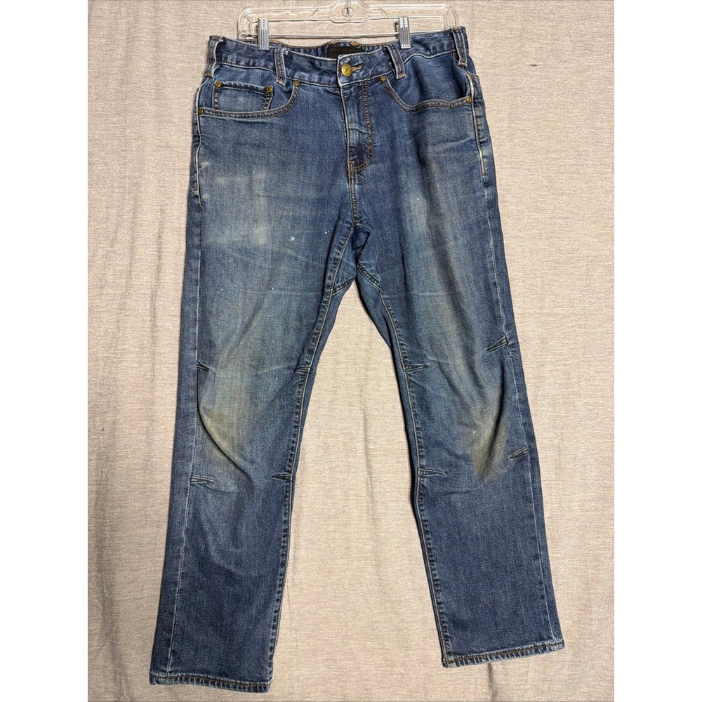Vertx Mens Tactical Denim Jeans Blue Straight Leg Coolmax 32x30 (Actual 34x27)
